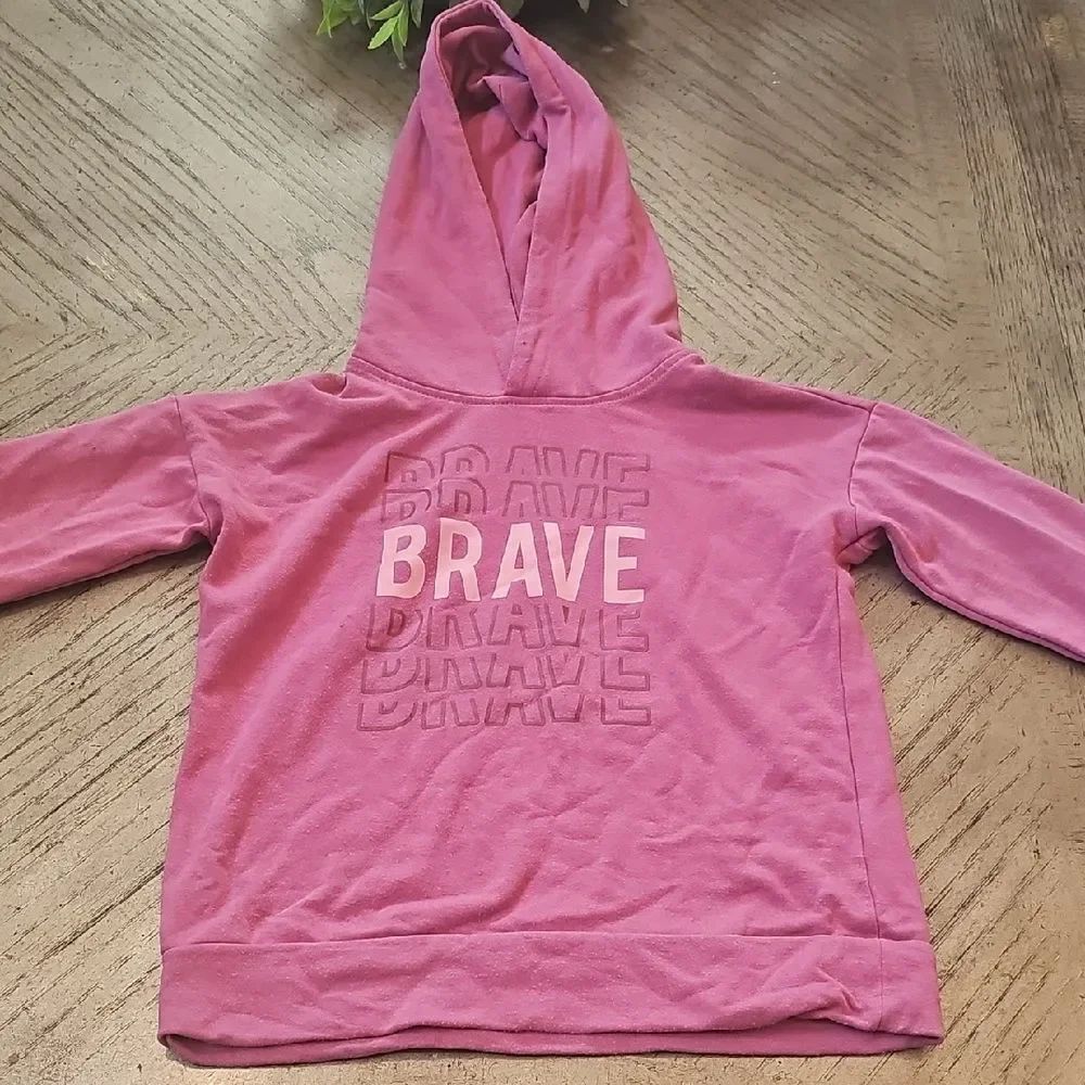 Brave Pink Kids Hoodie Size 4/5 We Wander